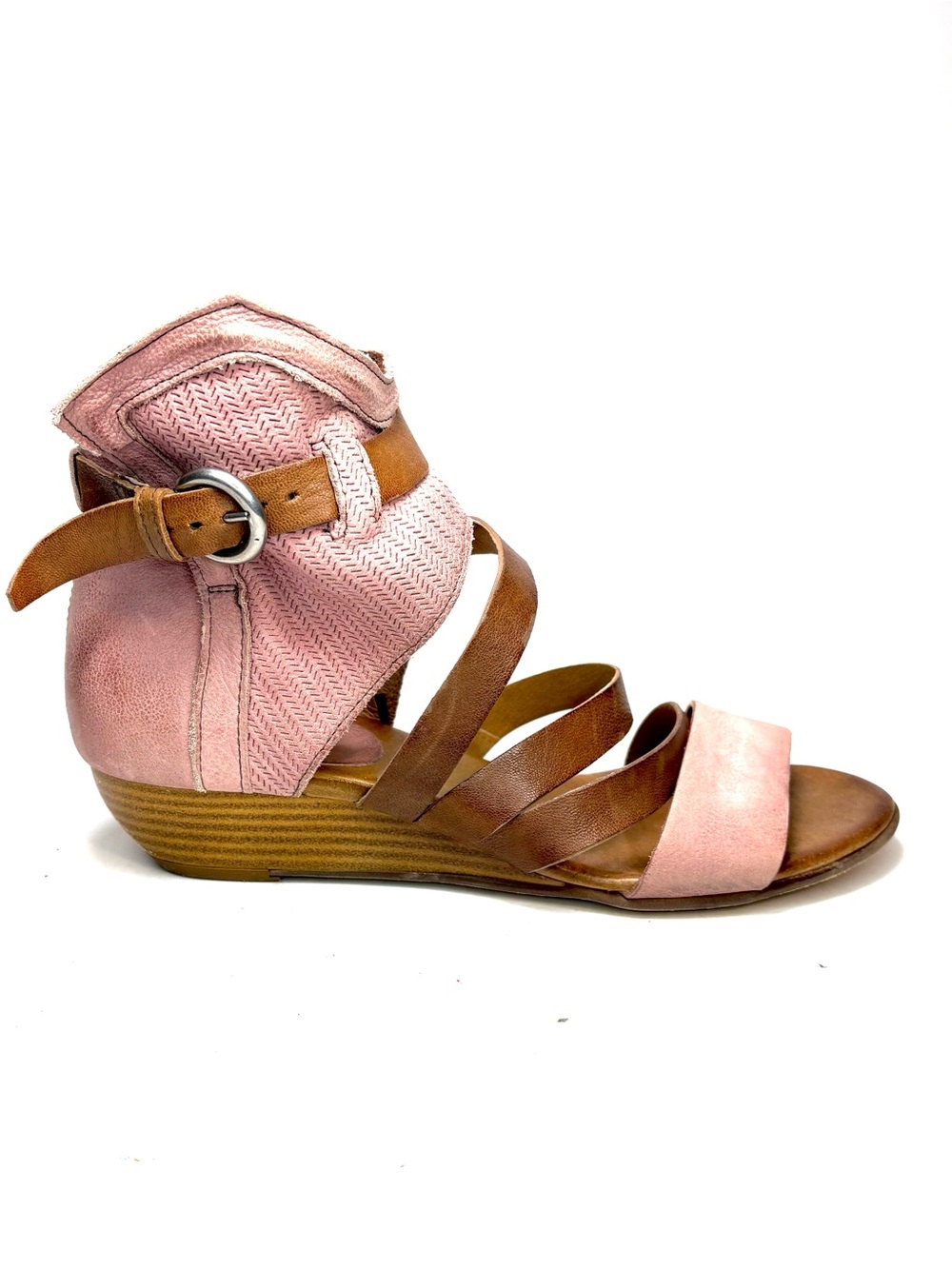 Miz Mooz Dusty Rose Strappy Gladiator Sandals | 39